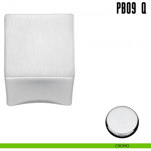 Pomolino quadrato per limitatore d'apertura Colombo Design PB09/Q cromo
