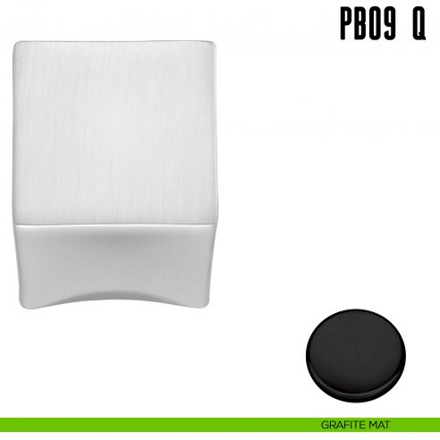 Pomolino quadrato per limitatore d'apertura Colombo Design PB09/Q grafite mat