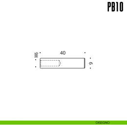 Prolunga per limitatore d'apertura 9x40 mm Colombo Design PB10 2