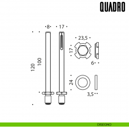 Quadro fisso-girevole Colombo Design QUADRO 2