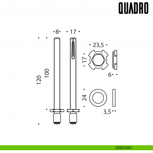Quadro fisso-girevole Colombo Design QUADRO disegno