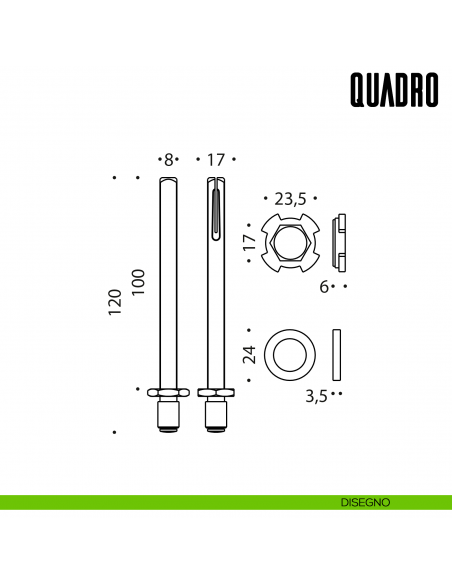 Quadro fisso-girevole Colombo Design QUADRO disegno
