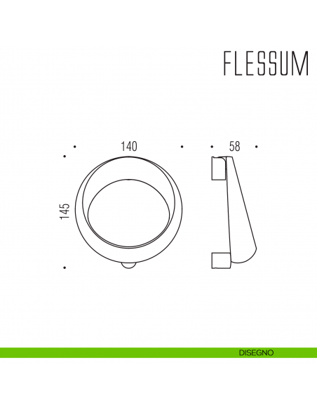 Battente per porta Flessum Colombo Design disegno