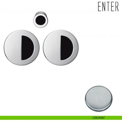 Maniglia per porta scorrevole Enter Colombo Design senza serratura cromat