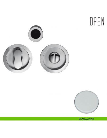 Maniglia per porta scorrevole Open Colombo Design nottolino e serratura bincomat