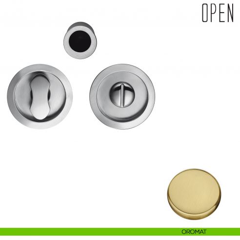 Maniglia per porta scorrevole Open Colombo Design nottolino e serratura oromat