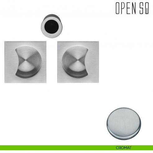 Maniglia per porta scorrevole Open SQ Colombo Design senza serratura cromat