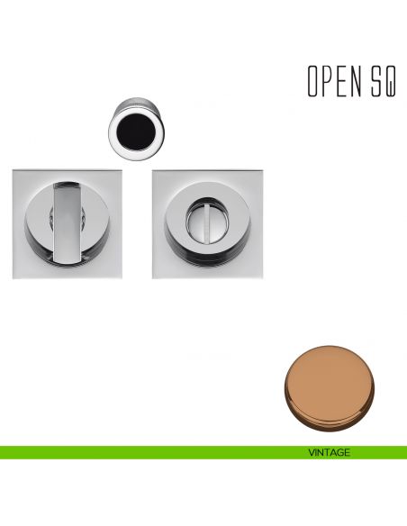 Maniglia per porta scorrevole Open SQ Colombo Design nottolino e serratura vintage