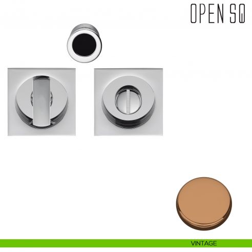 Maniglia per porta scorrevole Open SQ Colombo Design con nottolino senza serratura vintage