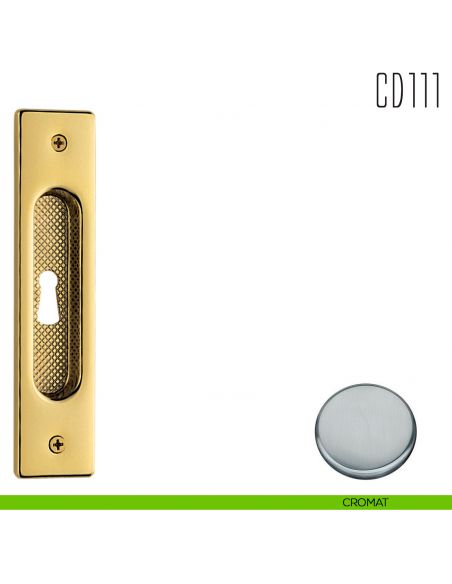 Maniglia per porta scorrevole CD111 CF Colombo Design con foro chiave cromo
