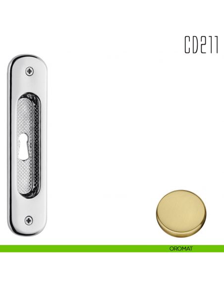 Maniglia per porta scorrevole CD211 CF Colombo Design con foro chiave oromat