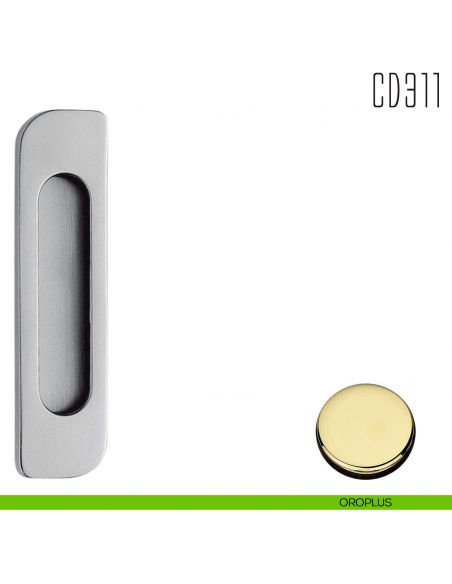Maniglia per porta scorrevole CD311 Colombo Design senza foro chiave oroplus