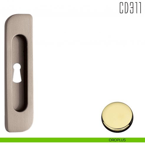 Maniglia per porta scorrevole CD311 CF Colombo Design con foro chiave oroplus