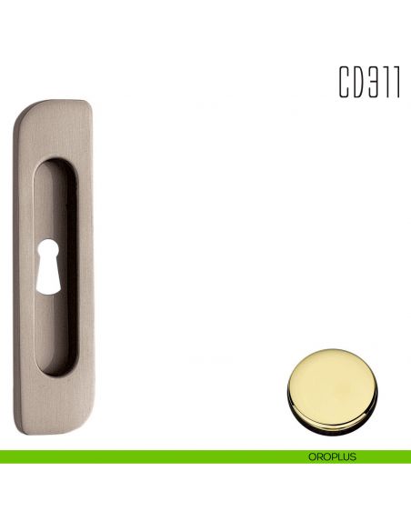 Maniglia per porta scorrevole CD311 CF Colombo Design con foro chiave oroplus