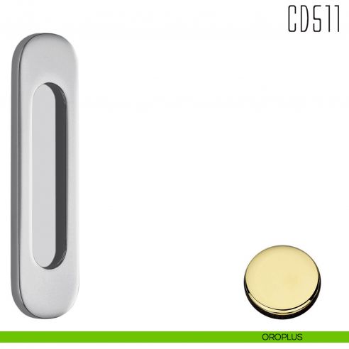 Maniglia per porta scorrevole CD511 Colombo Design senza foro chiave oroplus