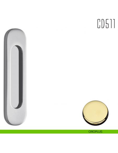 Maniglia per porta scorrevole CD511 Colombo Design senza foro chiave oroplus