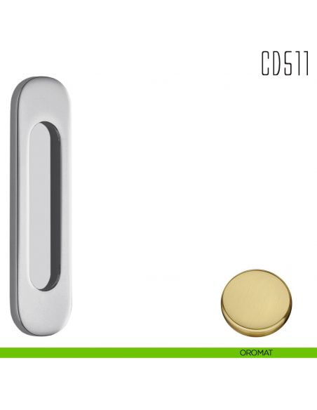 Maniglia per porta scorrevole CD511 Colombo Design senza foro chiave oromat