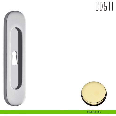 Maniglia per porta scorrevole CD511 CF Colombo Design con foro chiave oroplus