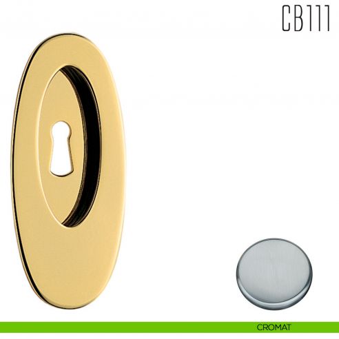 Maniglia per porta scorrevole CB111 CF Colombo Design con foro chiave cromat