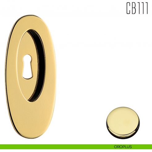 Maniglia per porta scorrevole CB111 CF Colombo Design con foro chiave oroplus