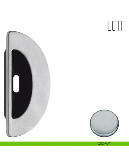 Maniglia per porta scorrevole LC111 CF Colombo Design con foro chiave cromat