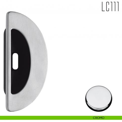 Maniglia per porta scorrevole LC111 CF Colombo Design con foro chiave cromo