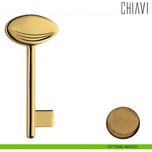 Chiave per porta interna AR14 Colombo Design ottone antico