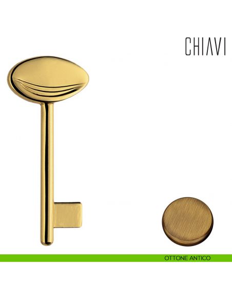 Chiave per porta interna AR14 Colombo Design ottone antico
