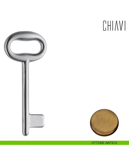Chiave per porta interna CD14 Colombo Design ottone antico