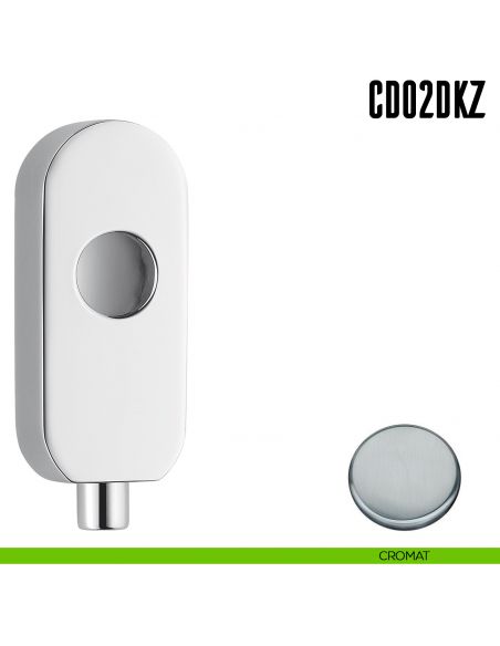 Dispositivo con sistema di bloccaggio a pulsante CD02 DKZ Colombo Design cromat
