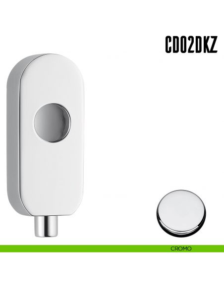 Dispositivo con sistema di bloccaggio a pulsante CD02 DKZ Colombo Design cromo