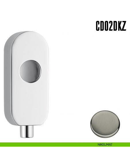 Dispositivo con sistema di bloccaggio a pulsante CD02 DKZ Colombo Design nikelmat