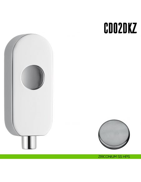 Dispositivo con sistema di bloccaggio a pulsante CD02 DKZ Colombo Design zirconium ss hps