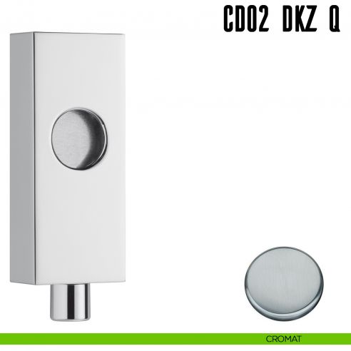 Dispositivo con sistema di bloccaggio a pulsante quadrato CD02 DKZ/Q Colombo Design cromat