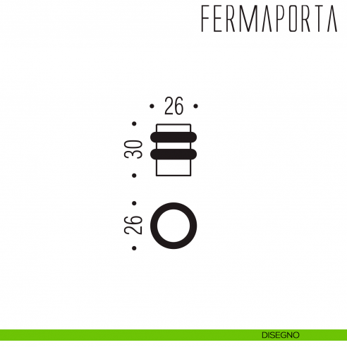 Fermaporta CD412 Colombo Design disegno