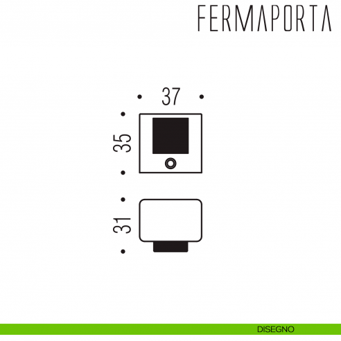 Fermaporta LC112 Colombo Design disegno
