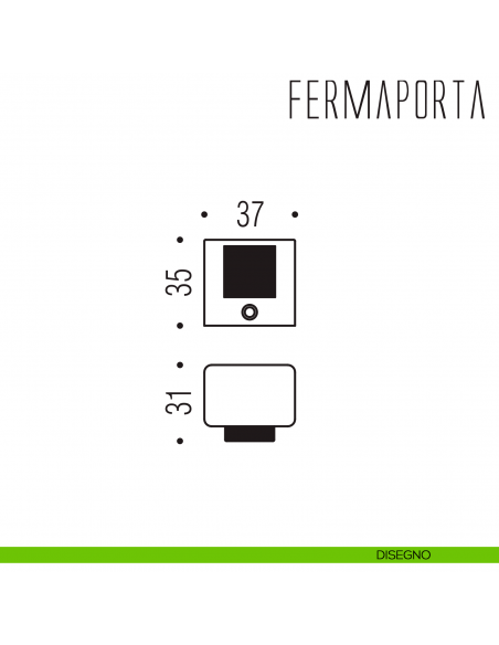 Fermaporta LC112 Colombo Design disegno