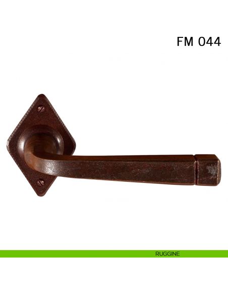 Maniglia in ferro per porta Il Forgiato FM 044 senza molla ruggine