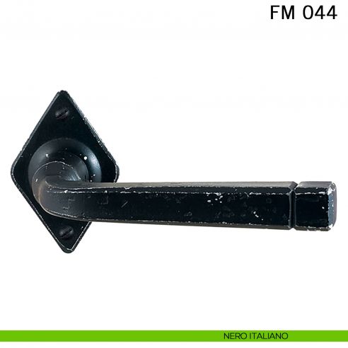 Maniglia in ferro per porta Il Forgiato FM 044 senza molla nero italiano