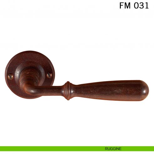 Maniglia in ferro per porta Il Forgiato FM 031 senza molla ruggine