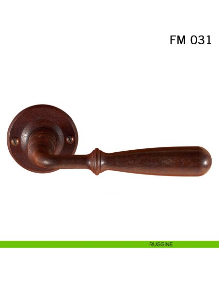 Maniglia in ferro per porta Il Forgiato FM 031 senza molla ruggine