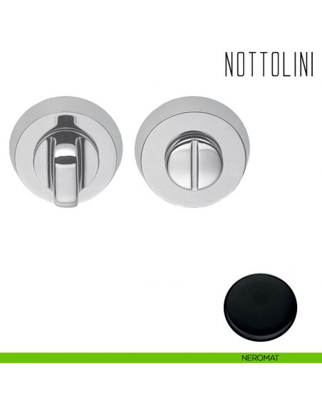 Nottolino per porta Colombo Design CD49 BZG neromat