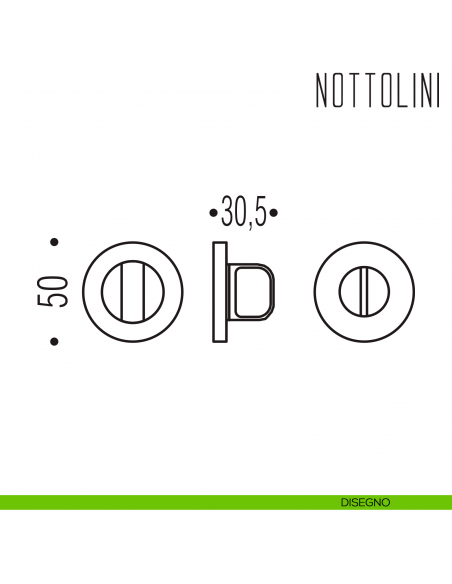 Nottolino per porta Colombo Design FF19 BZG disegno