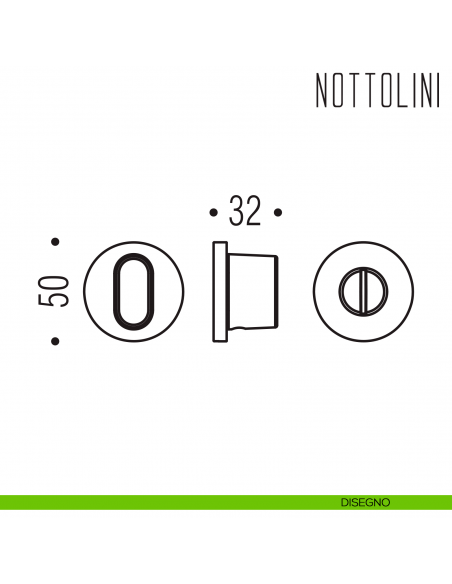 Nottolino per porta Colombo Design SE19 BZG disegno