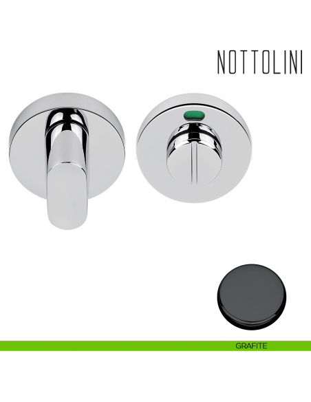 Nottolino per porta Colombo Design SE19 BZG H libero/occupato grafite