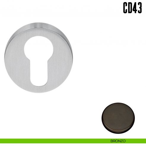 Bocchetta tonda per porta Colombo Design CD43 GB bronzo