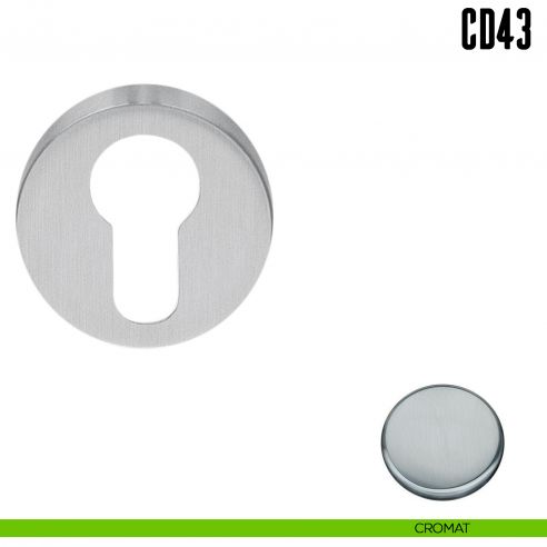 Bocchetta tonda per porta Colombo Design CD43 GB cromat
