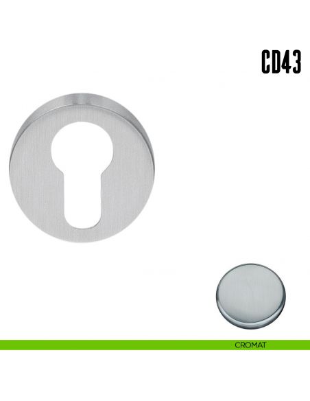 Bocchetta tonda per porta Colombo Design CD43 GB cromat