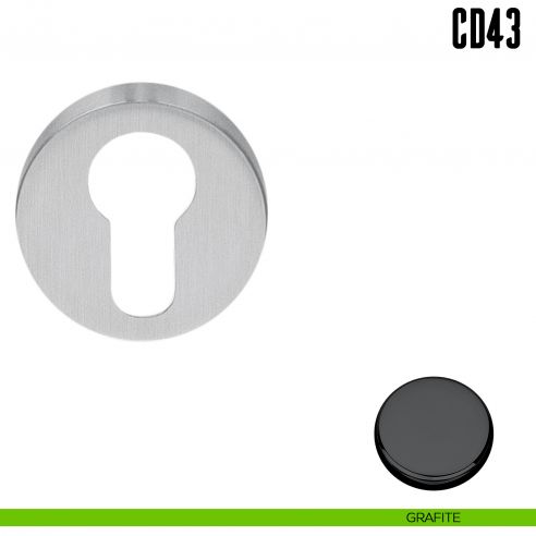 Bocchetta tonda per porta Colombo Design CD43 GB grafite