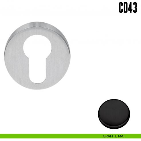Bocchetta tonda per porta Colombo Design CD43 GB grafite mat